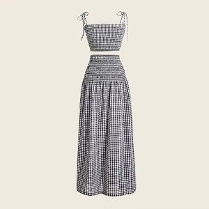 J.Crew Gingham Two-Piece Set